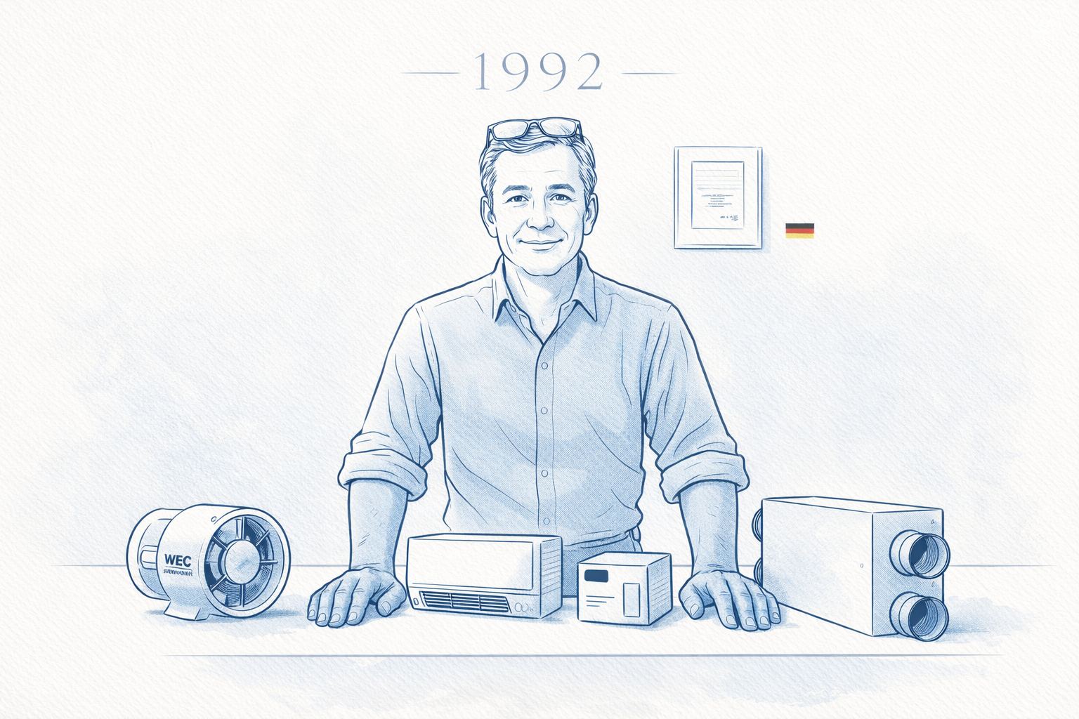 1992 óta a szellőztetéstechnikában — 30+ év tapasztalat
