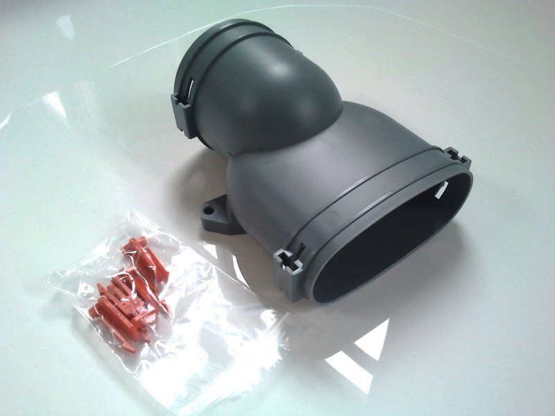 FRS flexibilis csőrendszer NÁ75-51, Átmeneti idom, függőleges FRS-ÜG 51-75