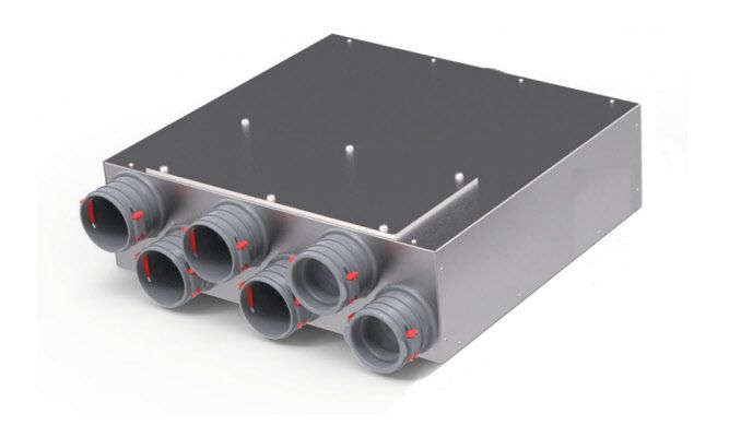 FRS flexibilis csőrendszer NÁ75, Elosztódoboz  FRS-FVK 6-75/125