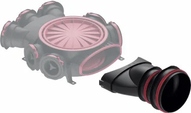 OP MSC OctoPLUS osztódoboz oldalsó oldali légcsatorna csatlakozó idom