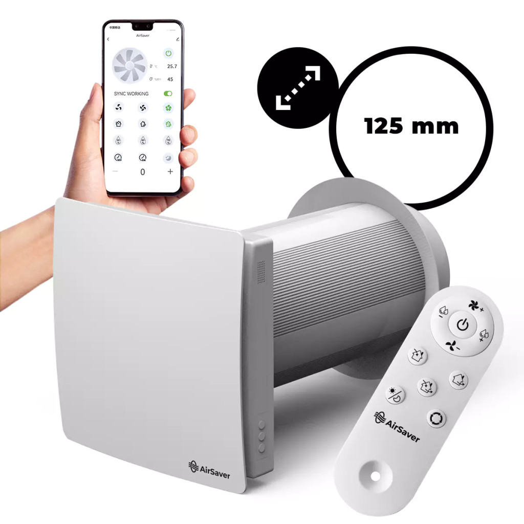 PRODMAX AIR SAVER VT125-MS (FI 125) fali hővisszanyerő egység