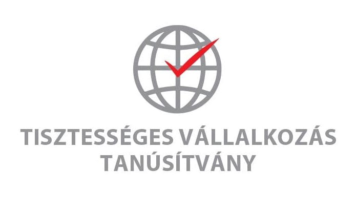 Tisztességes Vállalkozás tanúsítvány